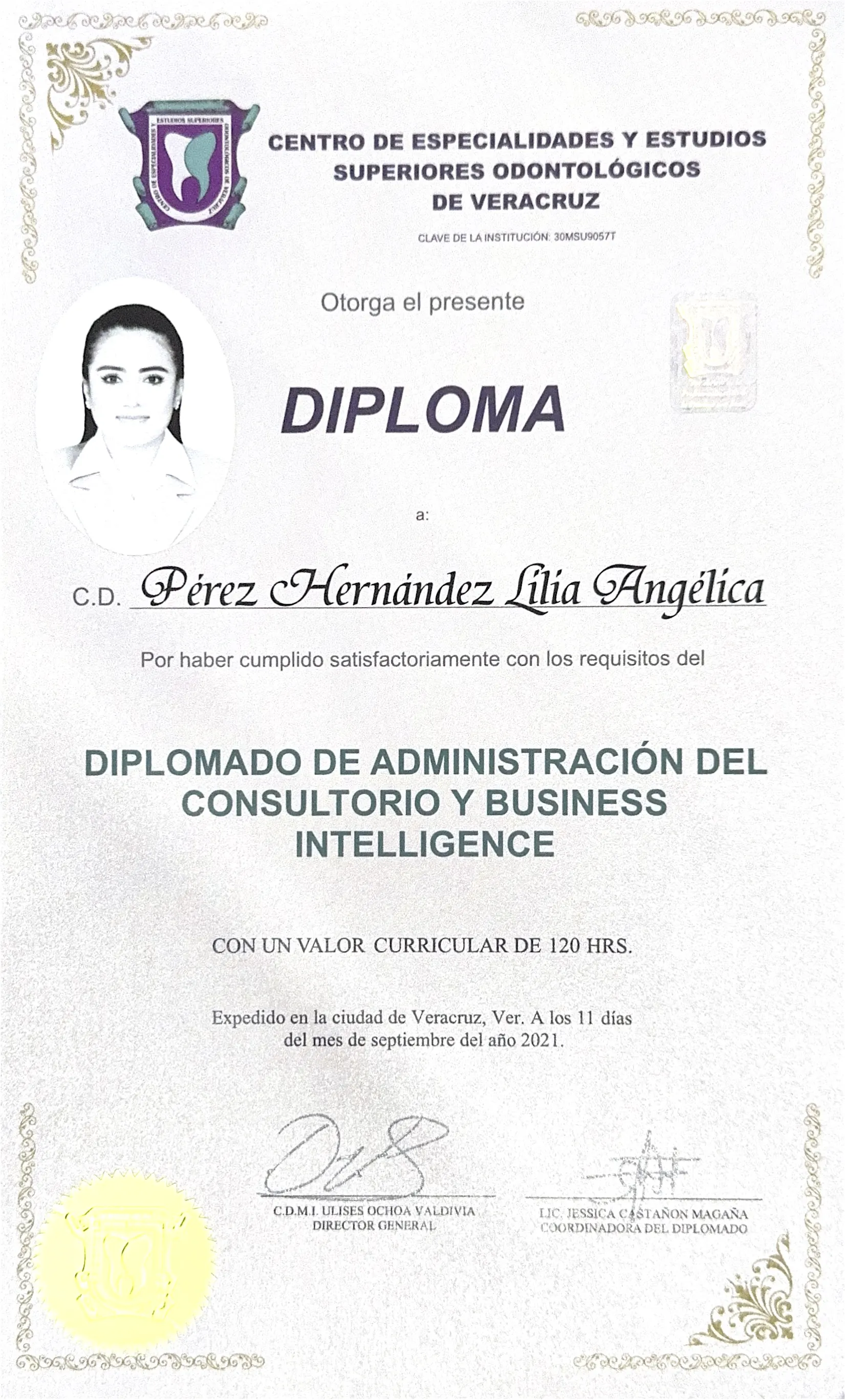 Diplomado de Administración del Consultorio y Business Intelligence (2021)